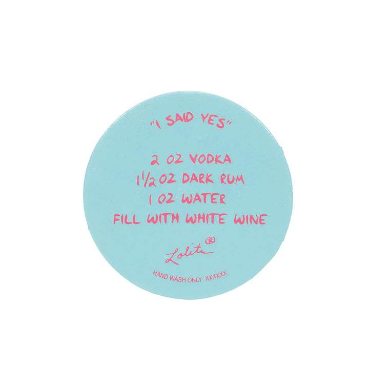 Lolita® I Said Yes Hand-Painted Wine Glass, 15 oz.