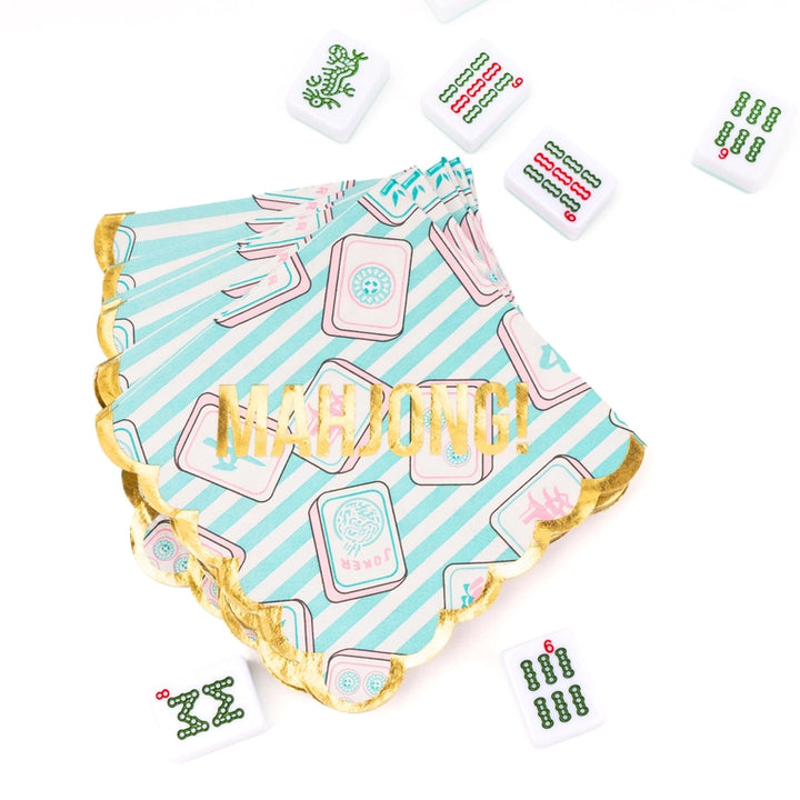 8 Oak Lane Mahjong Beverage Napkins