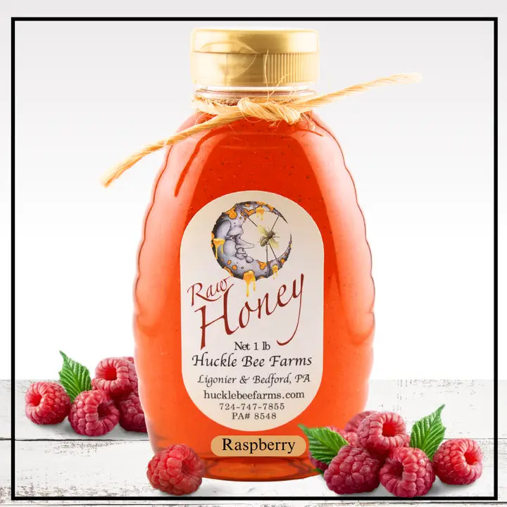 Raspberry Infused Honey 1lb