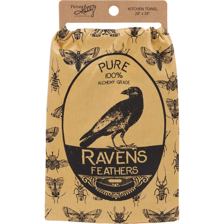 Ravens Feathers Kitchen Towel