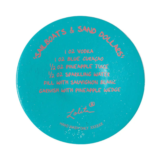 Lolita® Sailboats and Sand Dollars Wine Glass