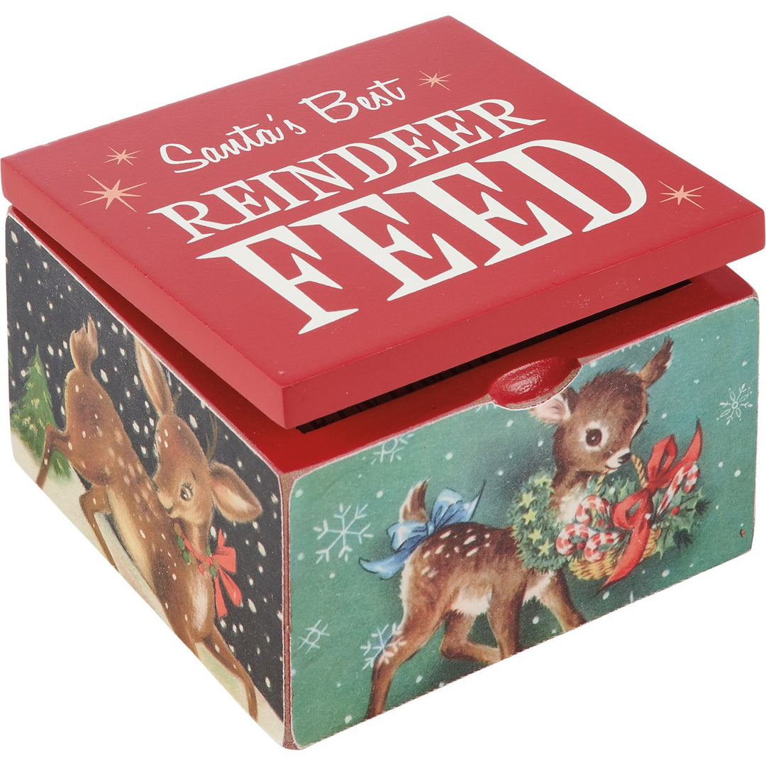 Santa's Best Reindeer Feed Hinged Box