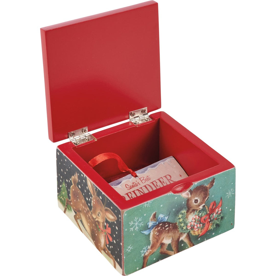 Santa's Best Reindeer Feed Hinged Box