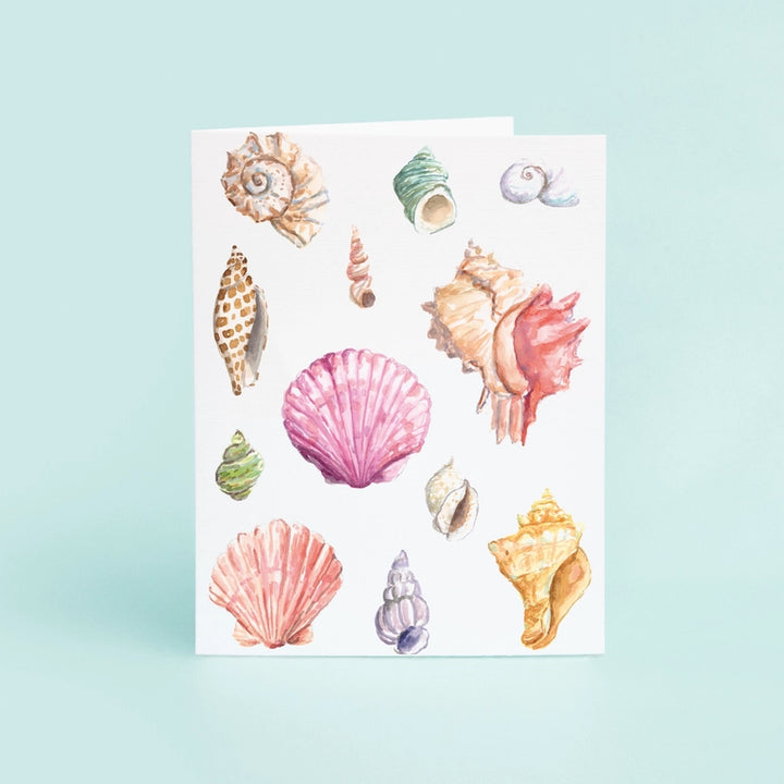 Watercolor Sea Shell Card