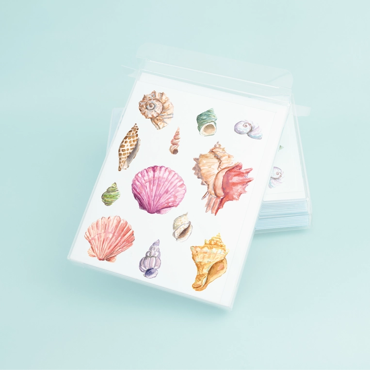Watercolor Sea Shell Card