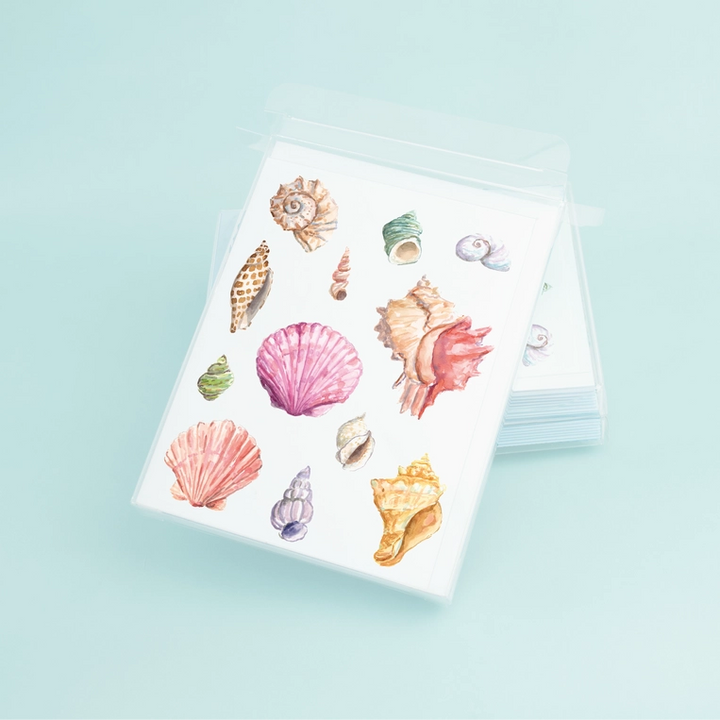 Watercolor Sea Shell Card