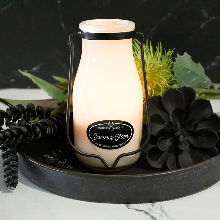 Summer Storm Milkbottle Candle