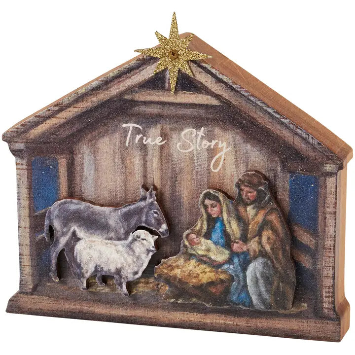 True Story Nativity Chunky Sitter