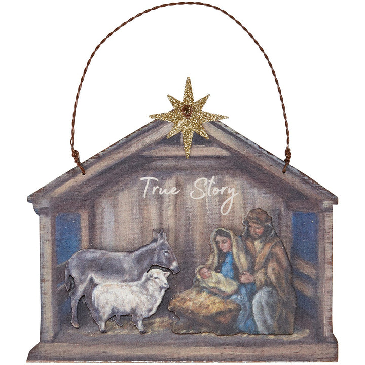 True Story Nativity Ornament