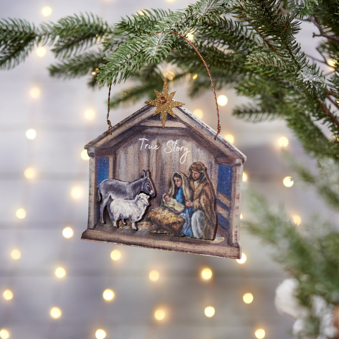 True Story Nativity Ornament