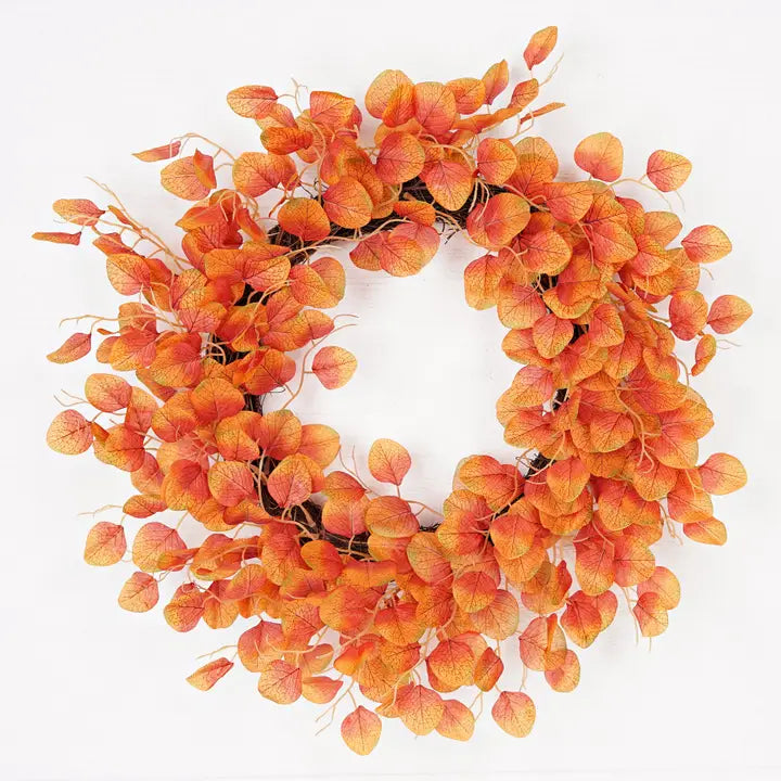 Twiggy Wreath-Fall Mix Silver Dollars