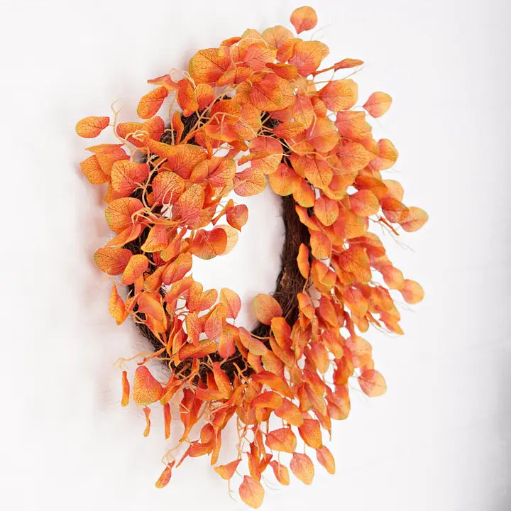 Twiggy Wreath-Fall Mix Silver Dollars