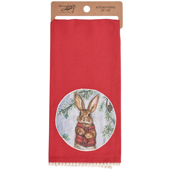 Winter Bunny Kitchen Towel