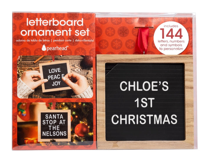 Wooden Letterboard Ornament Set