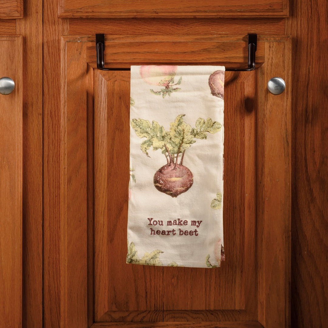 You Make My Heart Beet Kitchen Towel