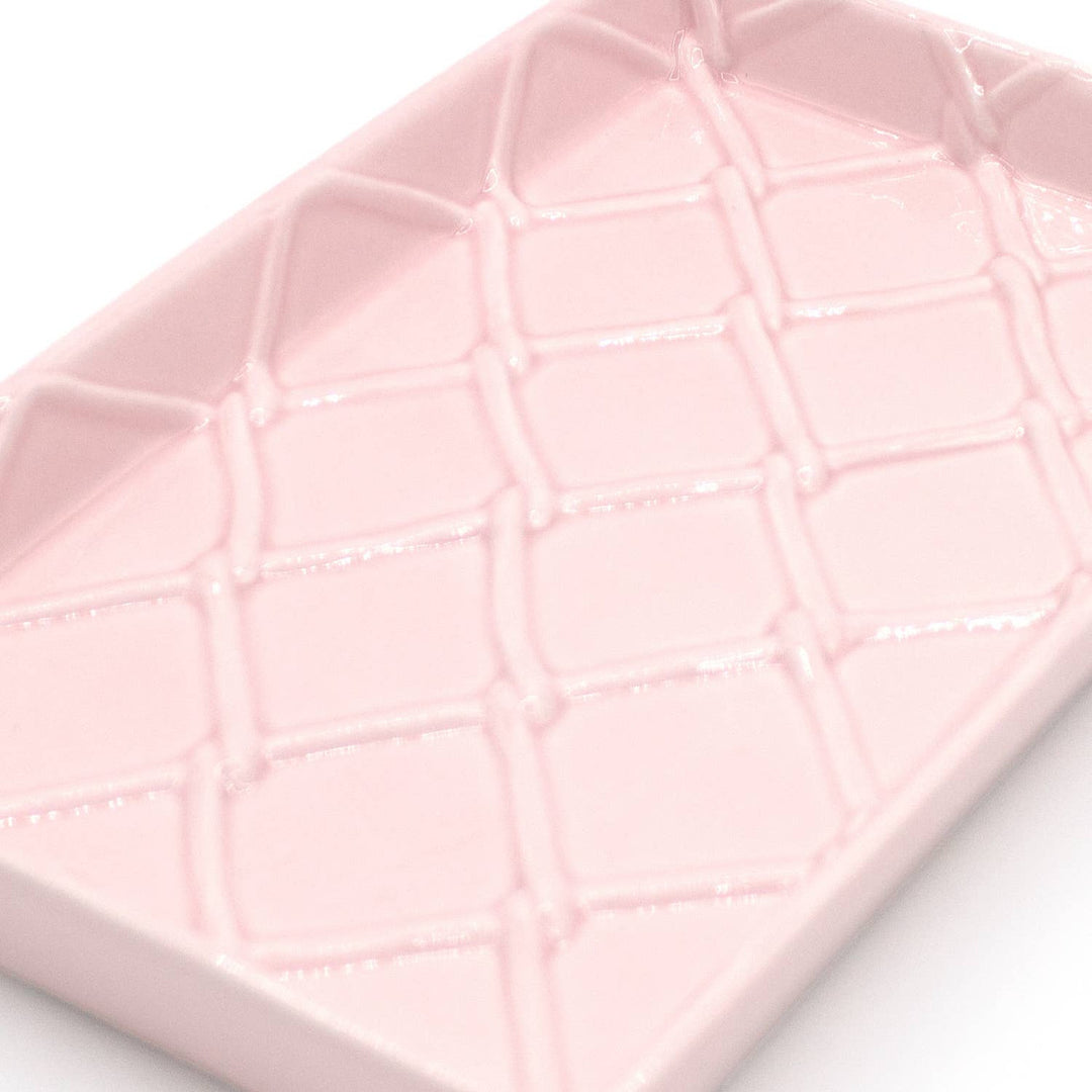 8 Oak Lane Pink Textured Guest Towel Tray