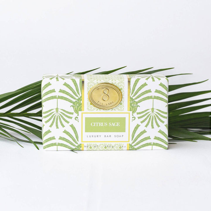 8 Oak Lane Citrus Sage Wrapped Bar Soap