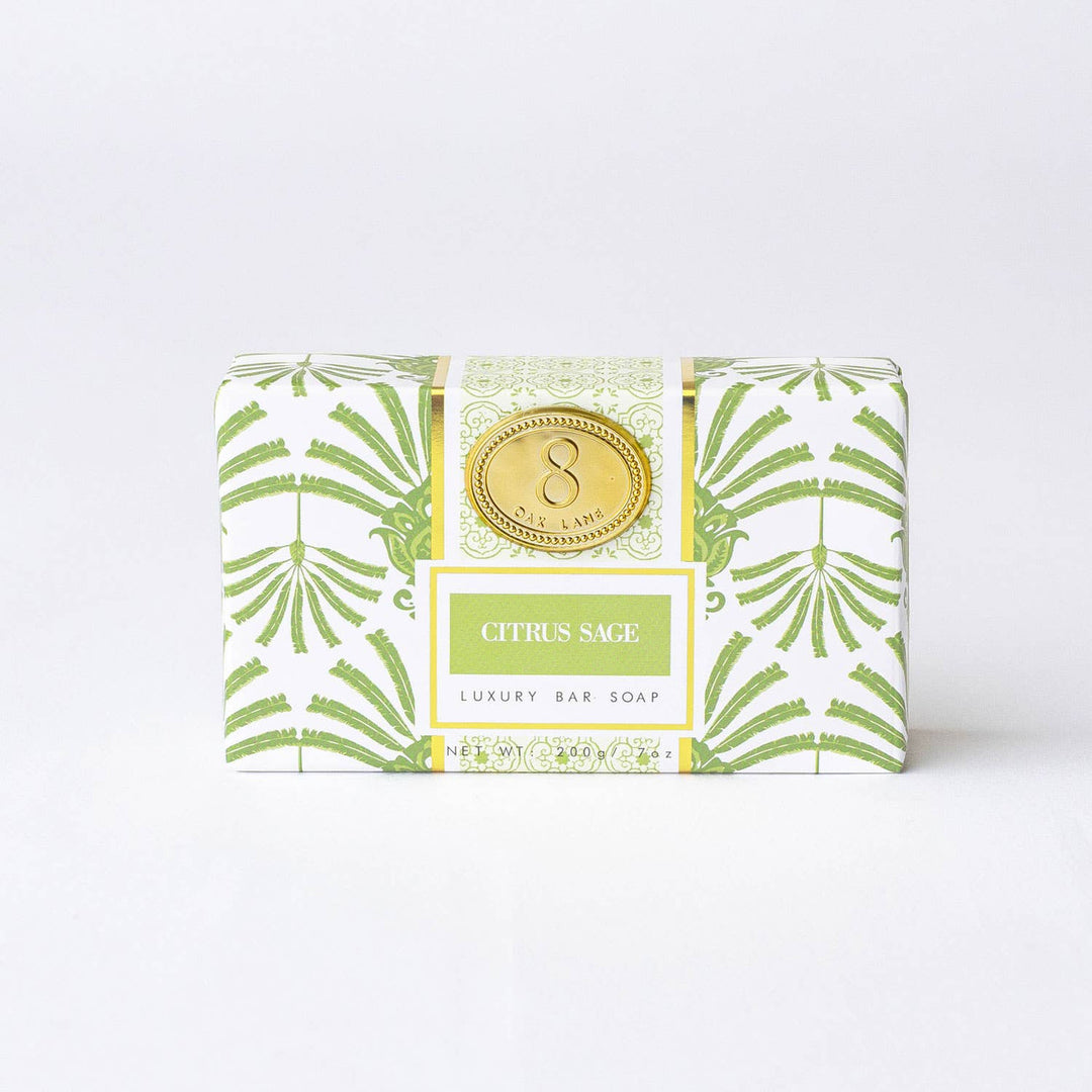 8 Oak Lane Citrus Sage Wrapped Bar Soap