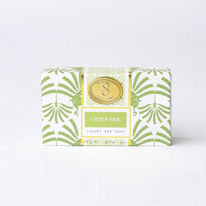 8 Oak Lane Citrus Sage Wrapped Bar Soap