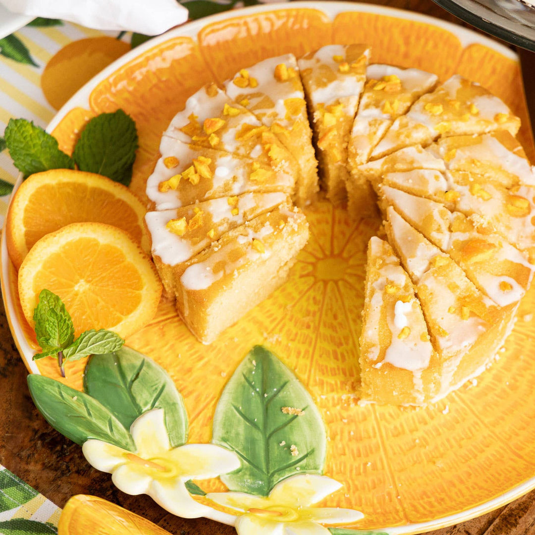 8 Oak Lane Orange Serving Platter