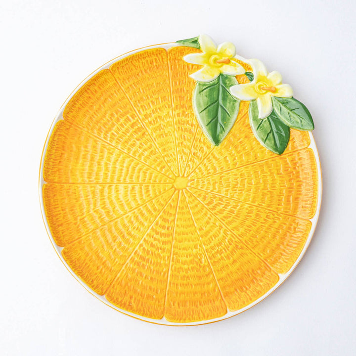 8 Oak Lane Orange Serving Platter