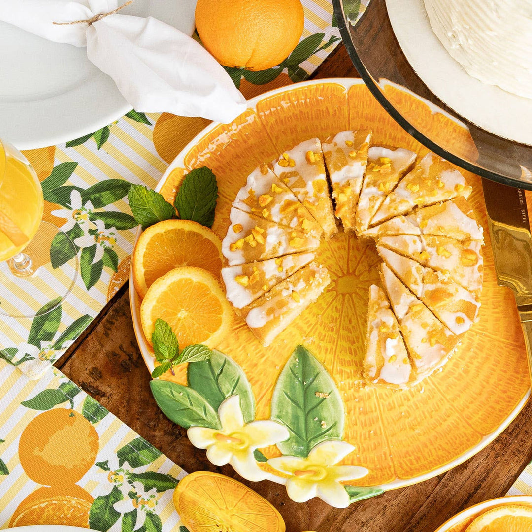 8 Oak Lane Orange Serving Platter