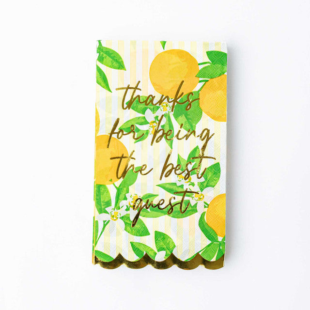8 Oak Lane Orange Blossom Paper Guest Towel Packs