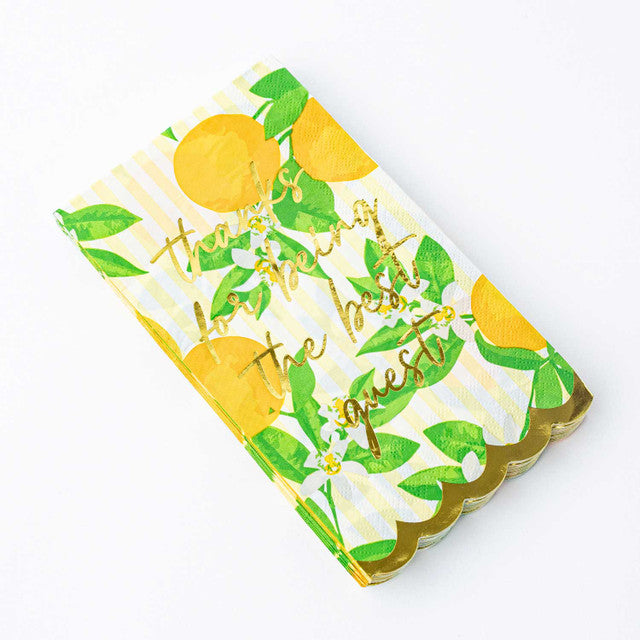 8 Oak Lane Orange Blossom Paper Guest Towel Packs