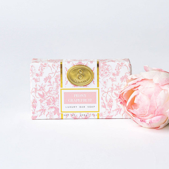 8 Oak Lane Peony Grapefruit Wrapped Bar Soap
