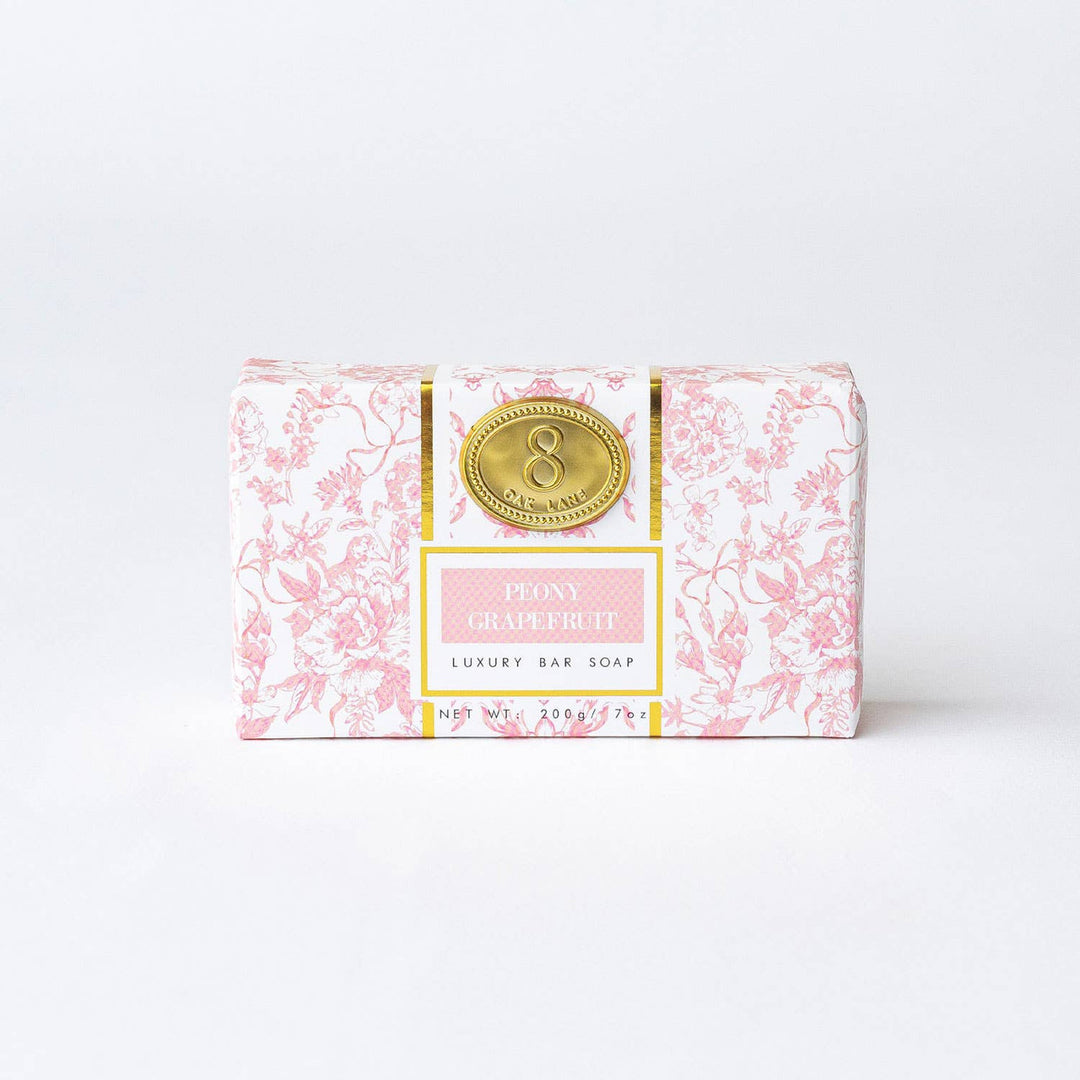 8 Oak Lane Peony Grapefruit Wrapped Bar Soap