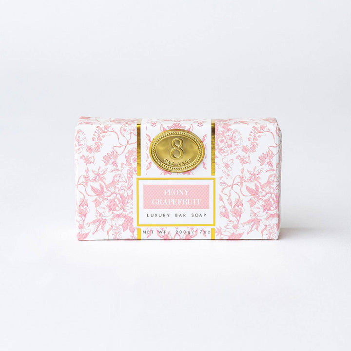8 Oak Lane Peony Grapefruit Wrapped Bar Soap
