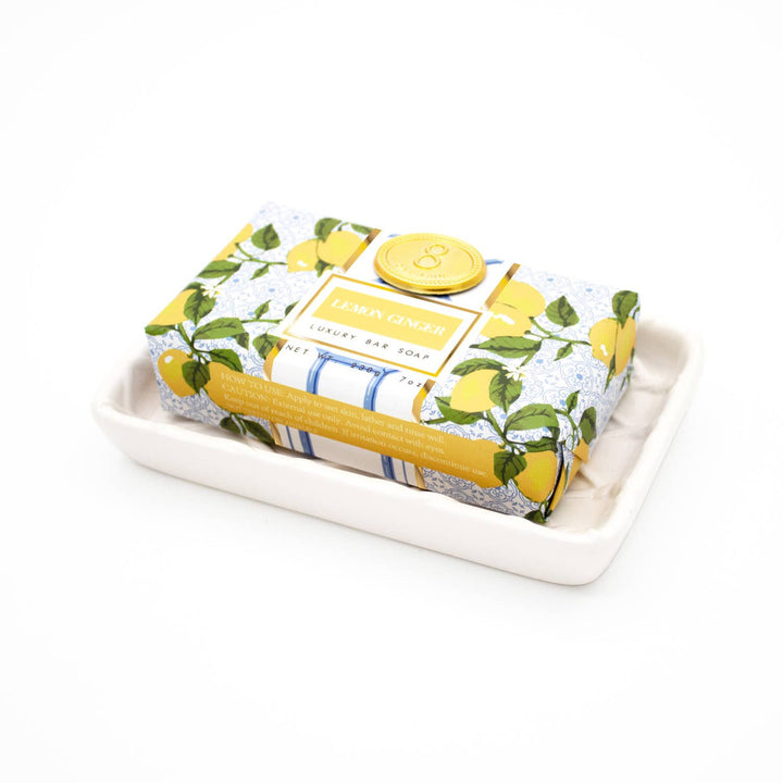 8 Oak Lane Lemon Ginger Wrapped Bar Soap