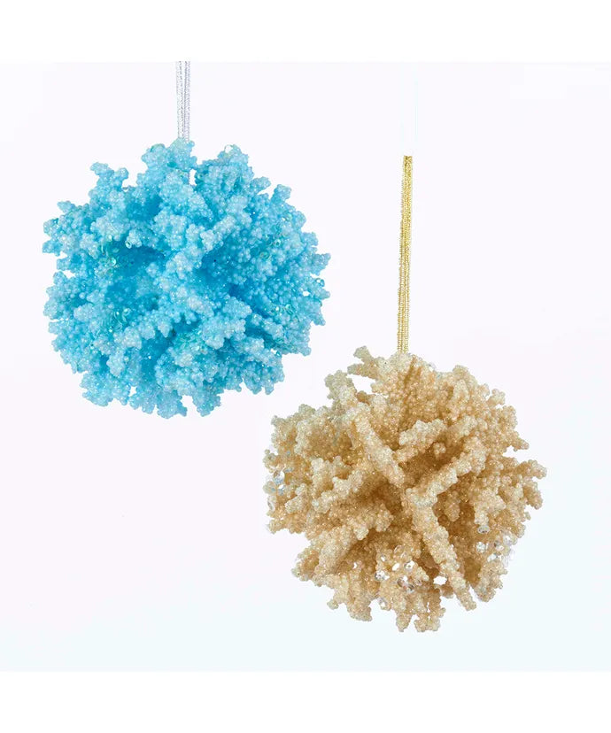 Styrofoam Coral Ball Ornaments